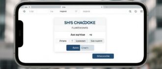 Фальшивый сайт банка на экране смартфона